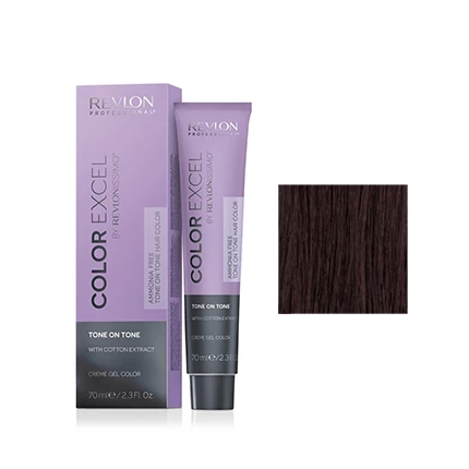 Color Excel Sans Ammoniaque By Revlonissimo N°4.42 Châtain Cuivré Irisé 1 Color Excel Sans Ammoniaque By Revlonissimo N°4.42 Châtain Cuivré Irisé