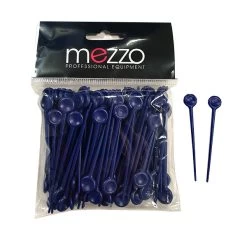 Pics Plastiques Bleu 75mm Bigoudis à Mise En Plis Mezzo X100